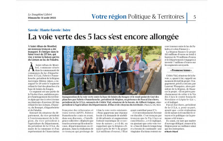 Inauguration voie Verte AIGUEBELETTE Ouest