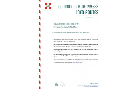 Fermeture du col du Chat